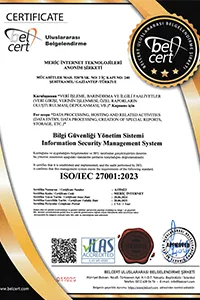 ISO/IEC 27001 Sertifikası